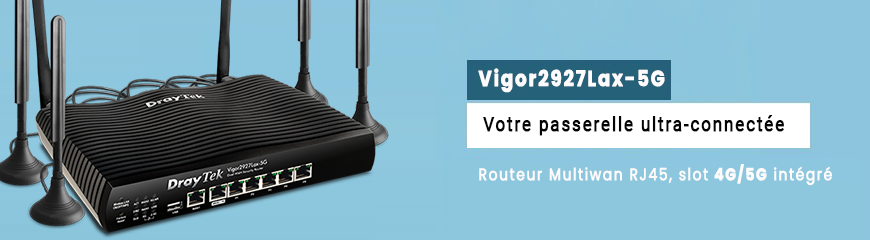 DrayTek Vigor2927L-5G : la quintessence de la performance réseau - redondance infaillible, robustesse à toute épreuve et vitesse fulgurante pour une connectivité sans faille